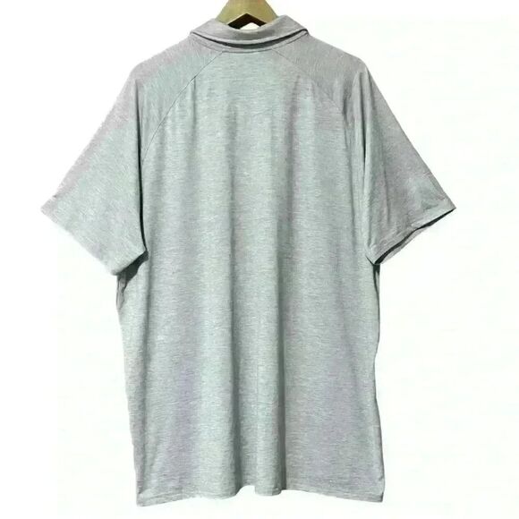 Hurley Polo Mens XX-Large Gray Short Sleeve Performance Stretch Wicking Golf NWT - Picture 2 of 6